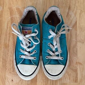 Converse Kids' Teal Canvas Sneakers Size 13